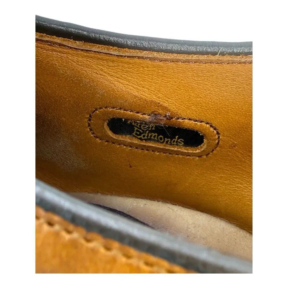 Allen Edmonds Hillcrest Leather Oxford Dress Shoes Size 10.5 C Walnut Brown